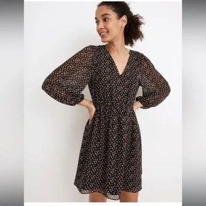 Madewell - Georgette Button-Front Mini Dress in Adorable Ditsy